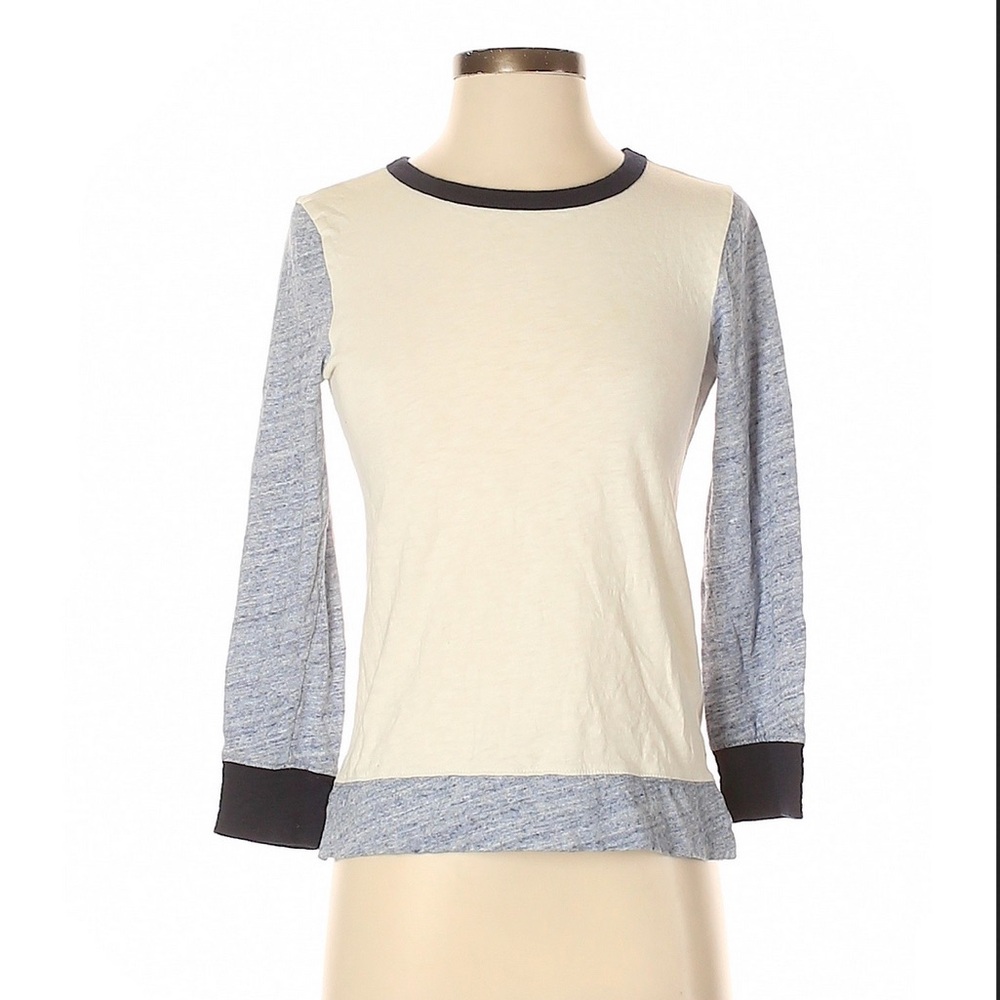 J. Crew 3/4 Sleeve Colorblock Tee